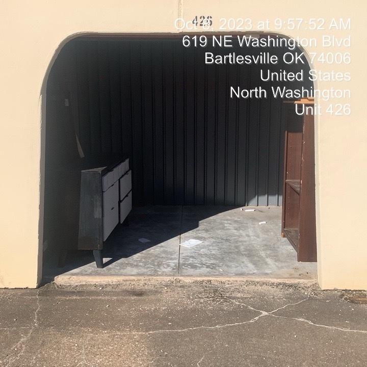 Storage Unit Auction in Bartlesville, OK at North Washington Storage